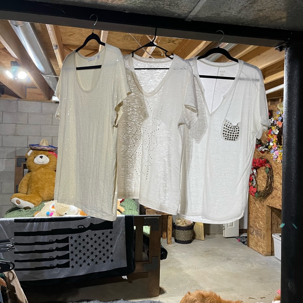 Sold. T shirts three